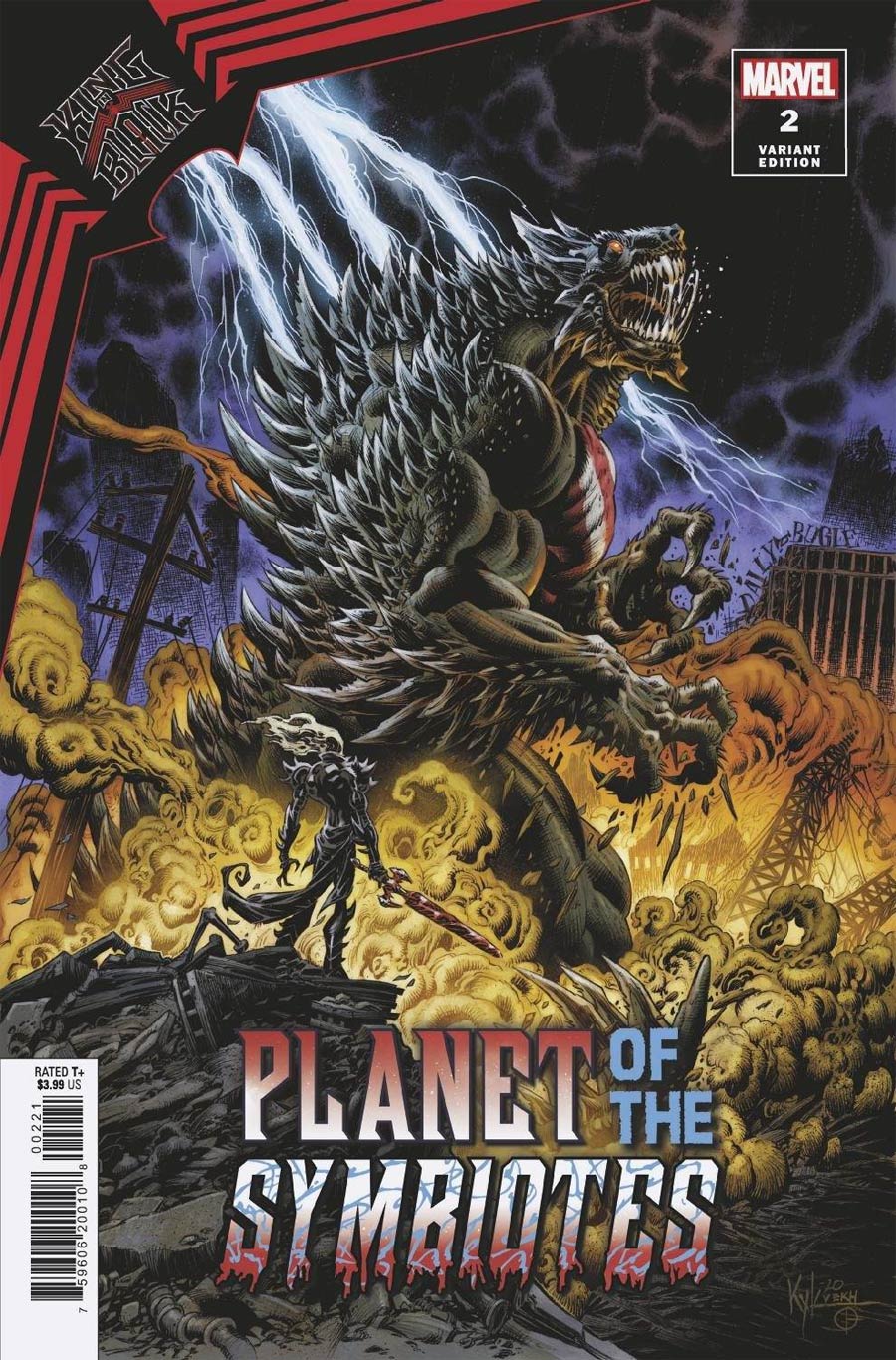 King In Black Planet Of The Symbiotes #2 Cover B Variant Kyle Hotz Cover