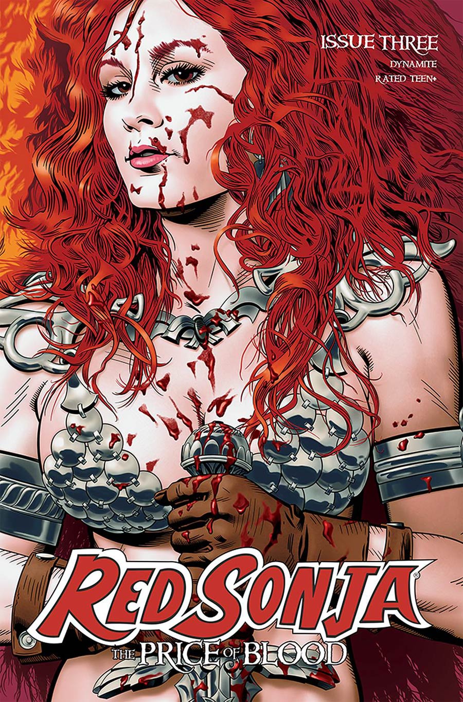 Red Sonja Price Of Blood #3 Cover B Variant Michael Golden Cover