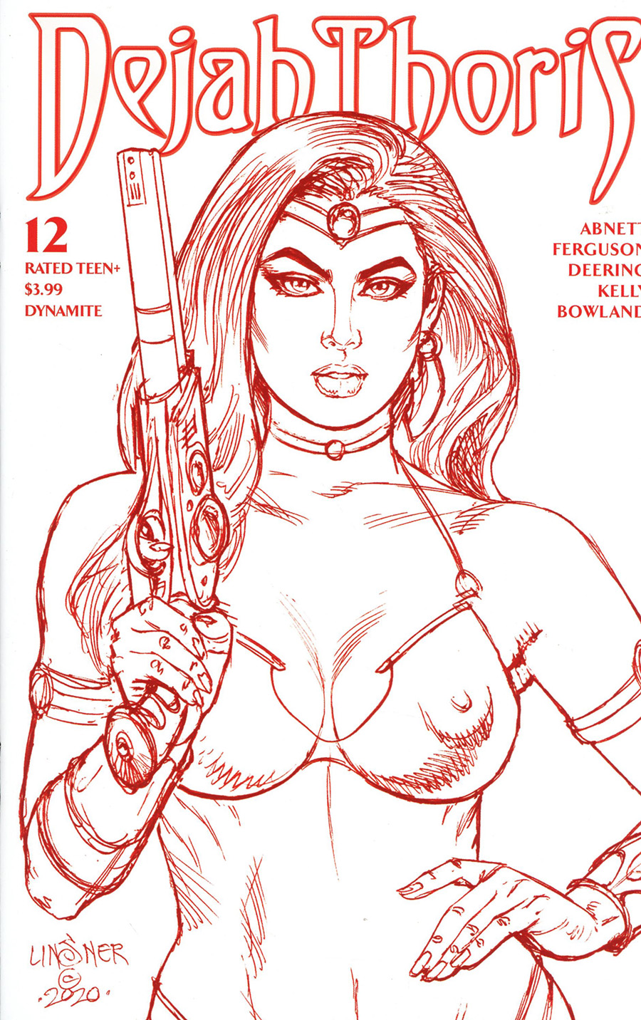 Dejah Thoris Vol 3 #12 Cover V Ultra-Limited Joseph Michael Linsner Rare Martian Red Cover