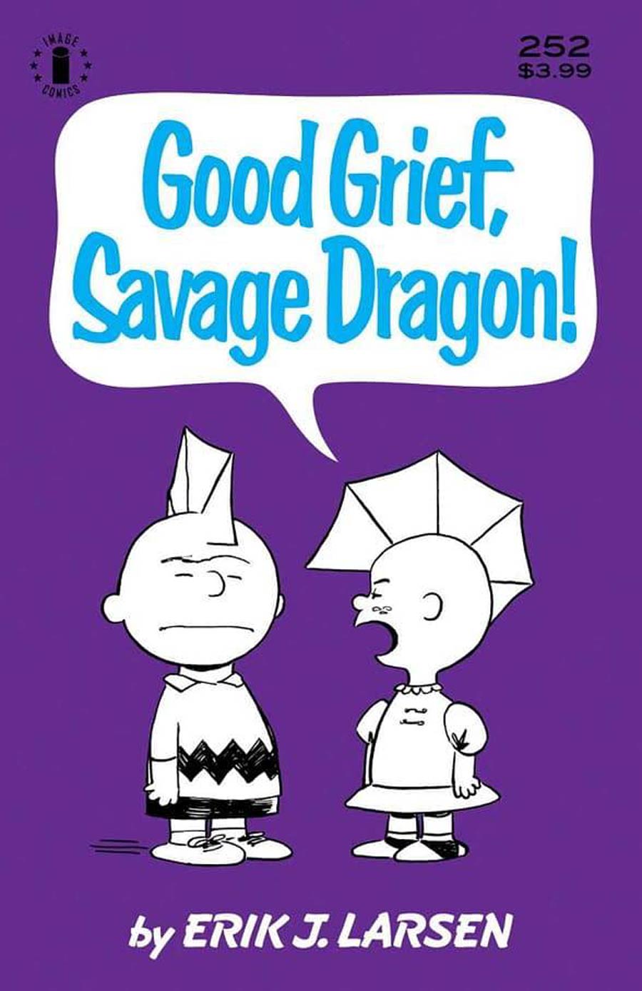 Savage Dragon Vol 2 #252 Cover D 3rd Ptg Charlie Brown Parody Variant Cover