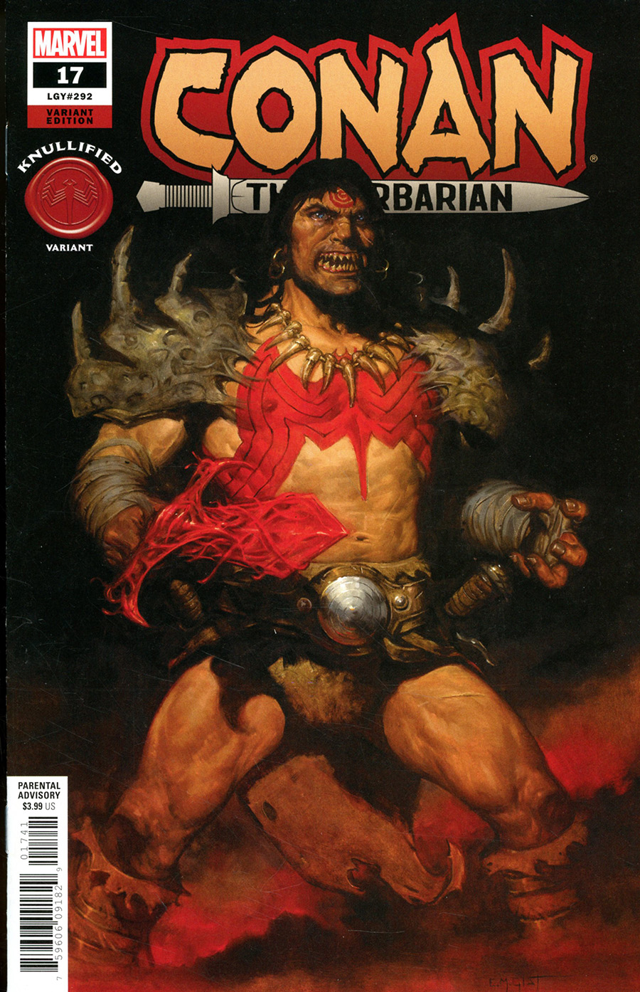 Conan The Barbarian Vol 4 #17 Cover B Variant EM Gist Knullified Cover