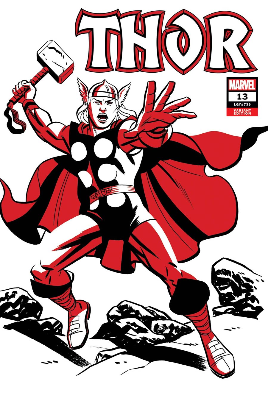 Thor Vol 6 #13 Cover B Variant Michael Cho Thor Two-Tone Cover