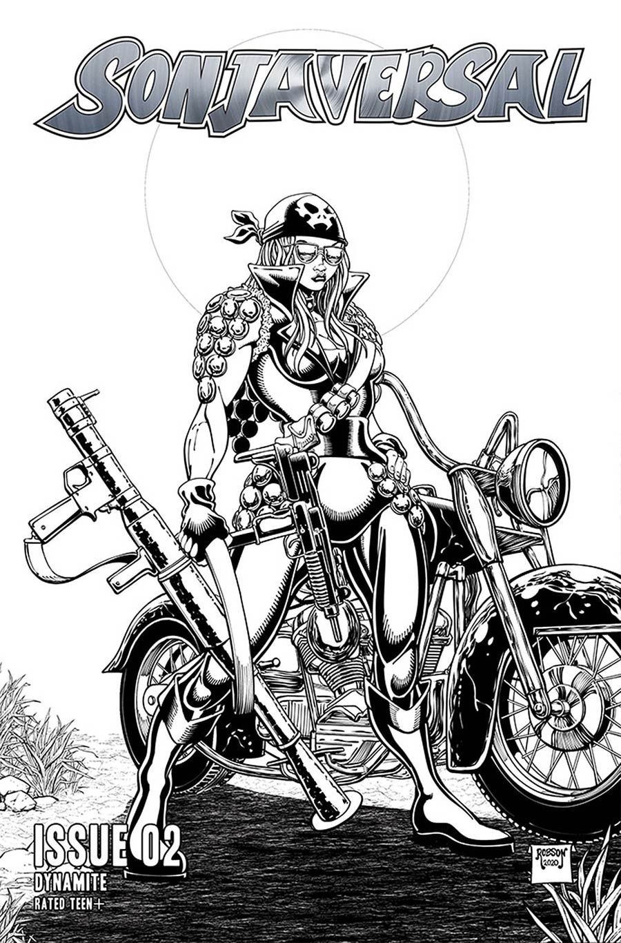 Sonjaversal #2 Cover L Incentive Will Robson Black & White Cover