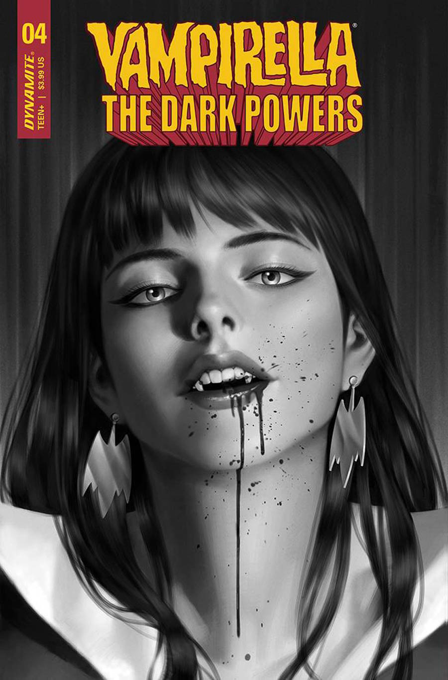 Vampirella The Dark Powers #4 Cover Q Incentive Junggeun Yoon Black & White Cover