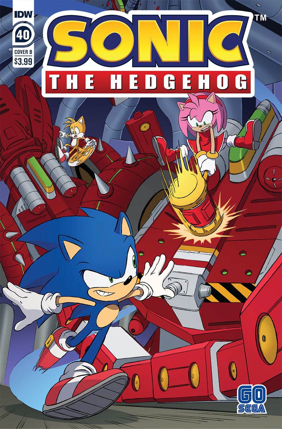 Sonic The Hedgehog Vol 3 #40 Cover B Variant Dan Schoening Cover