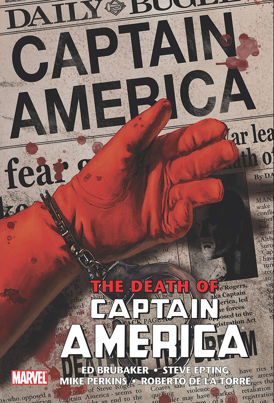 Captain America Death Of Captain America Omnibus HC Book Market Steve Epting Death Of The Dream Cover New Printing