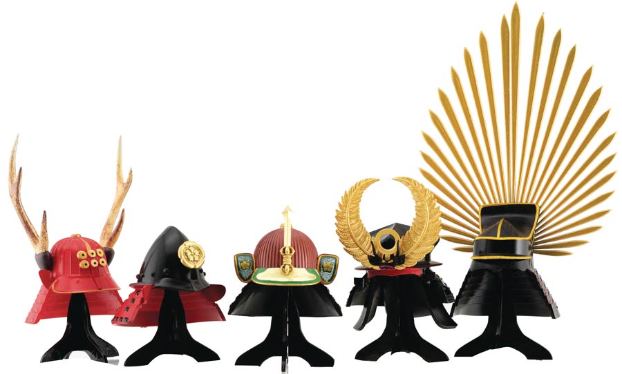 Sengoku Warlords Kabuto Mini Helmet Blind Mystery Box 10-Piece Display