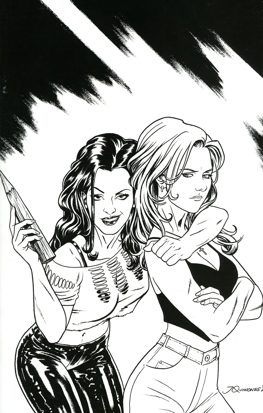 Buffy The Vampire Slayer Faith One Shot Cover E Incentive Thank You Variant Cover