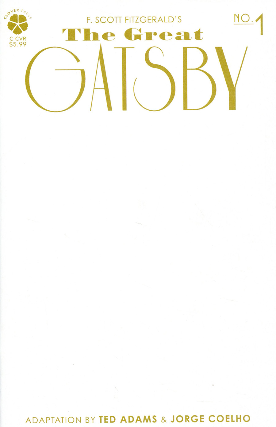 Great Gatsby #1 Cover B Variant Blank Cover