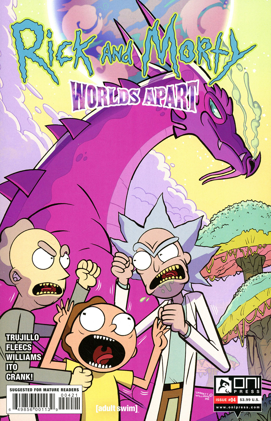 Rick And Morty Worlds Apart #4 Cover B Variant Jarrett Williams Cover