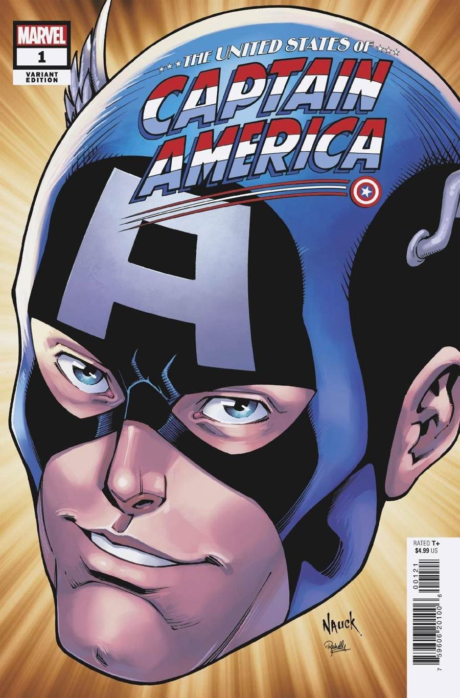 United States Of Captain America #1 Cover B Variant Todd Nauck Headshot Cover