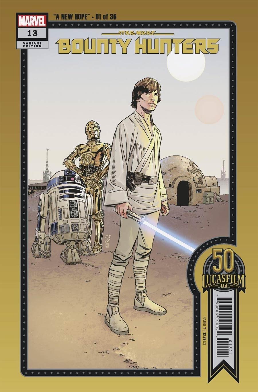 Star Wars Bounty Hunters #13 Cover C Variant Chris Sprouse Lucasfilm 50th Anniversary Cover (War Of The Bounty Hunters Tie-In)(Limit 1 Per Customer)