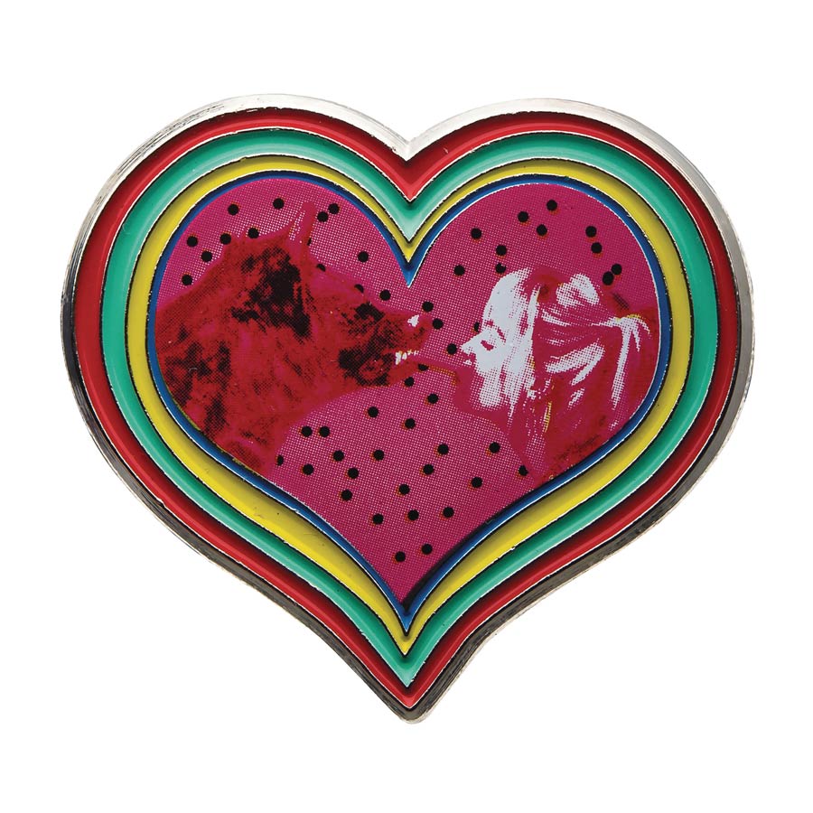 Birds Of Prey Harley Quinn & Hyena Heart Pin