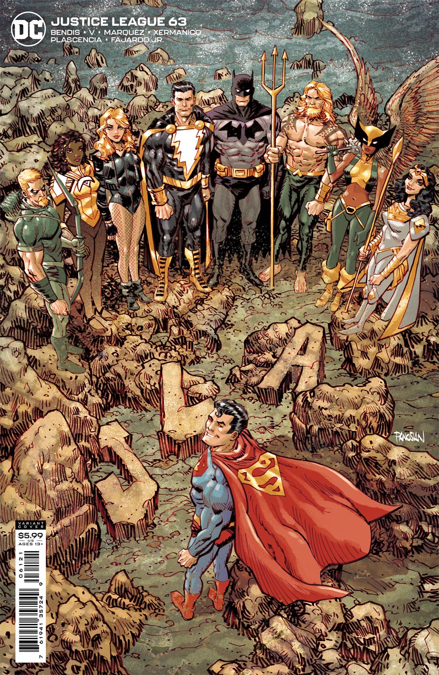 Justice League Vol 4 #63 Cover B Variant Dan Panosian Card Stock Cover