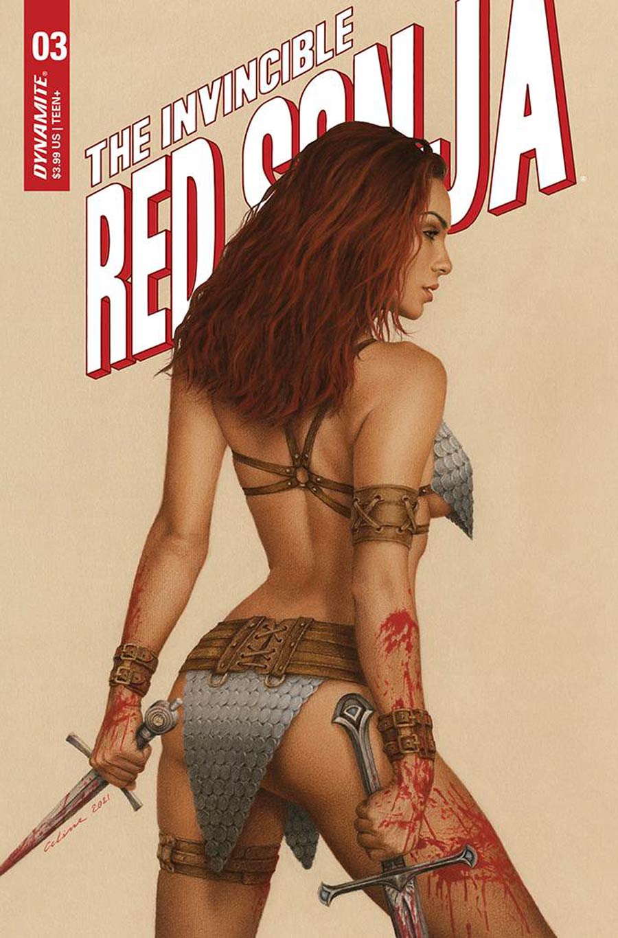 Invincible Red Sonja #3 Cover C Variant Celina Cover