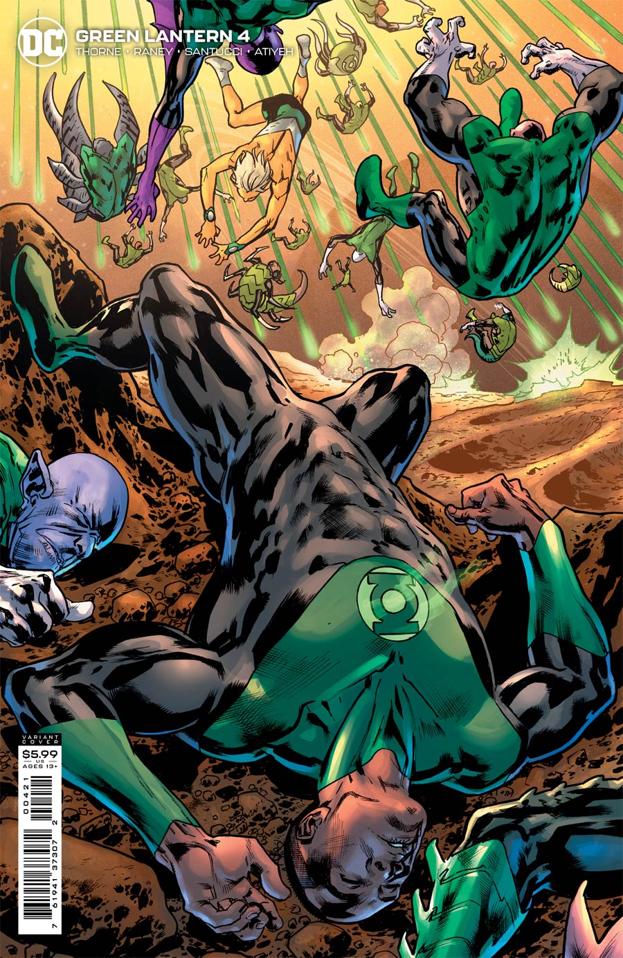 Green Lantern Vol 7 #4 Cover B Variant Bryan Hitch Card Stock Cover