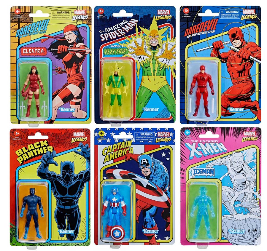 Marvel Vintage Series 2021 3.75-Inch Action Figure Wave 2 Assortment Case of 8 Figures