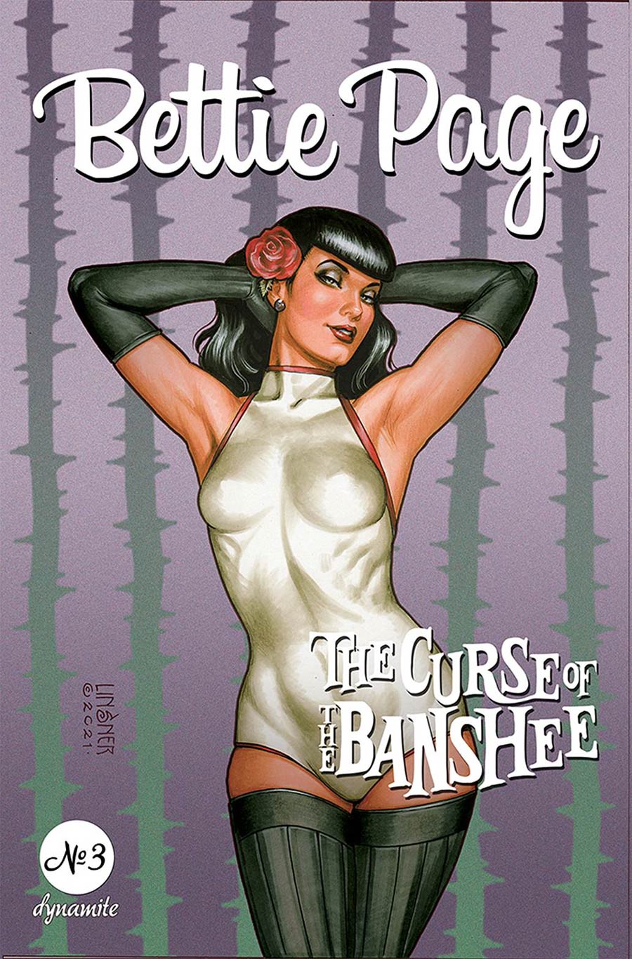 Bettie Page And The Curse Of The Banshee #3 Cover B Variant Joseph Michael Linsner Cover