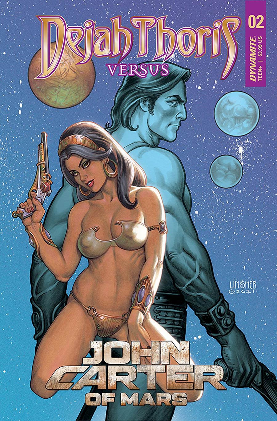 Dejah Thoris Versus John Carter Of Mars #2 Cover B Variant Joseph Michael Linsner Cover