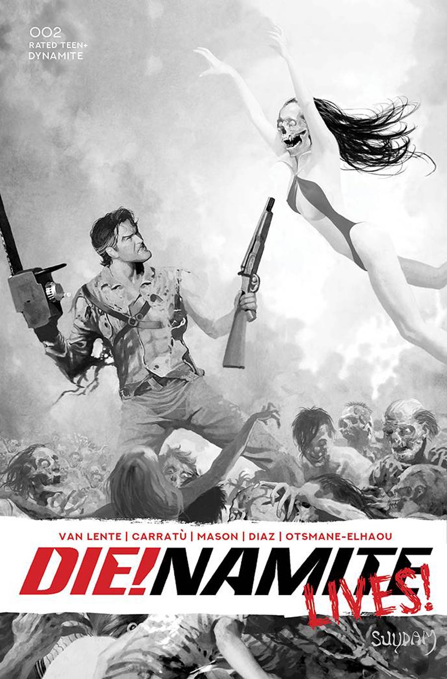 DieNamite Lives #1 Cover I Incentive Arthur Suydam Black & White Cover