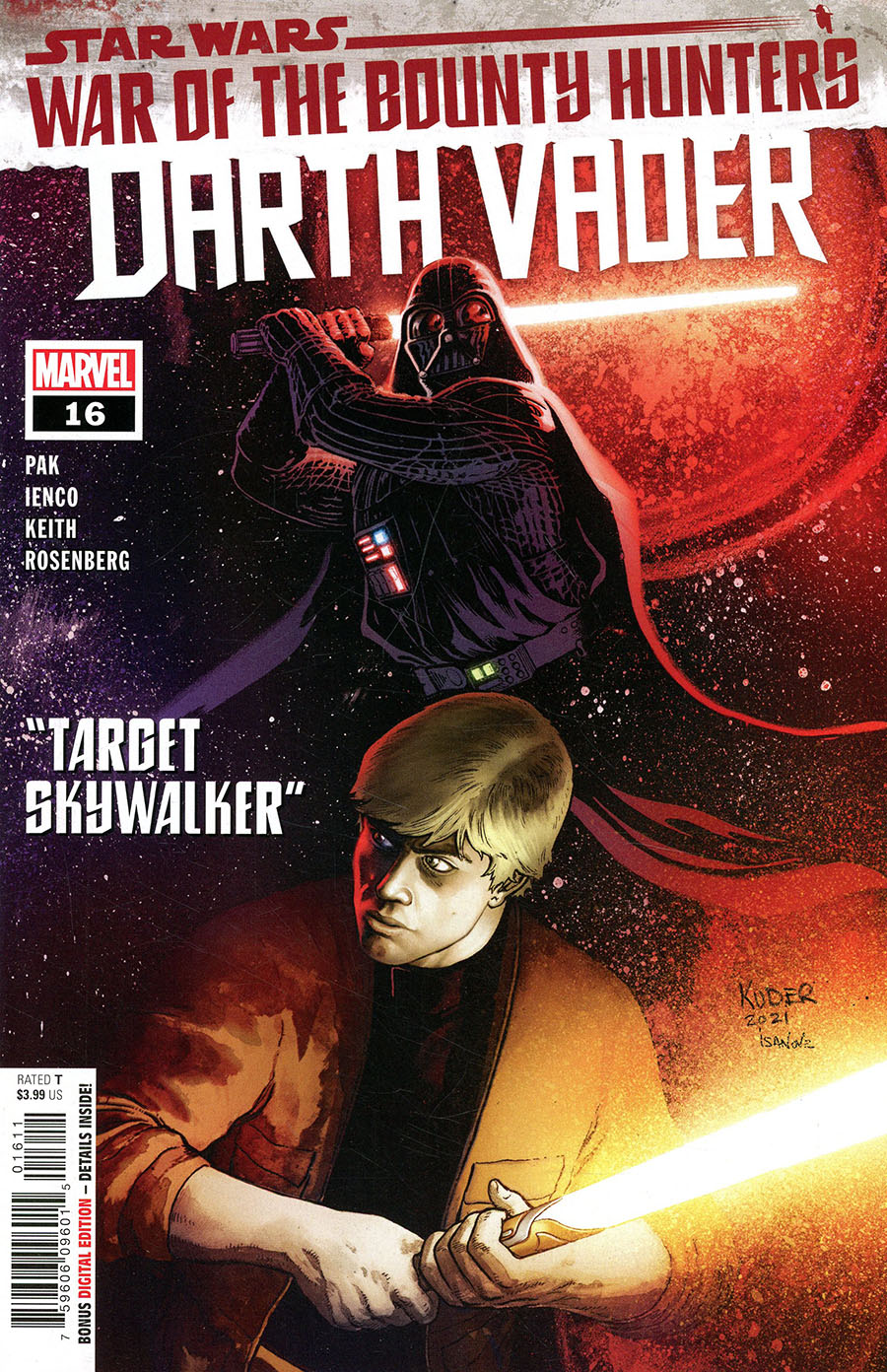 Star Wars Darth Vader #16 Cover A Regular Aaron Kuder Cover (War Of The Bounty Hunters Tie-In)