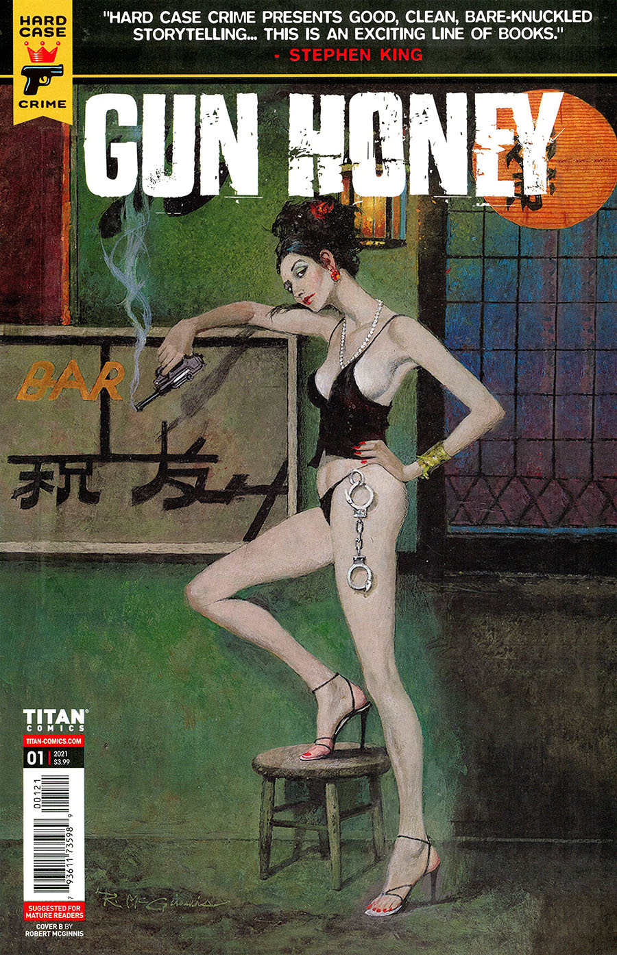 Hard Case Crime Gun Honey #1 Cover B Variant Robert McGinnis Cover