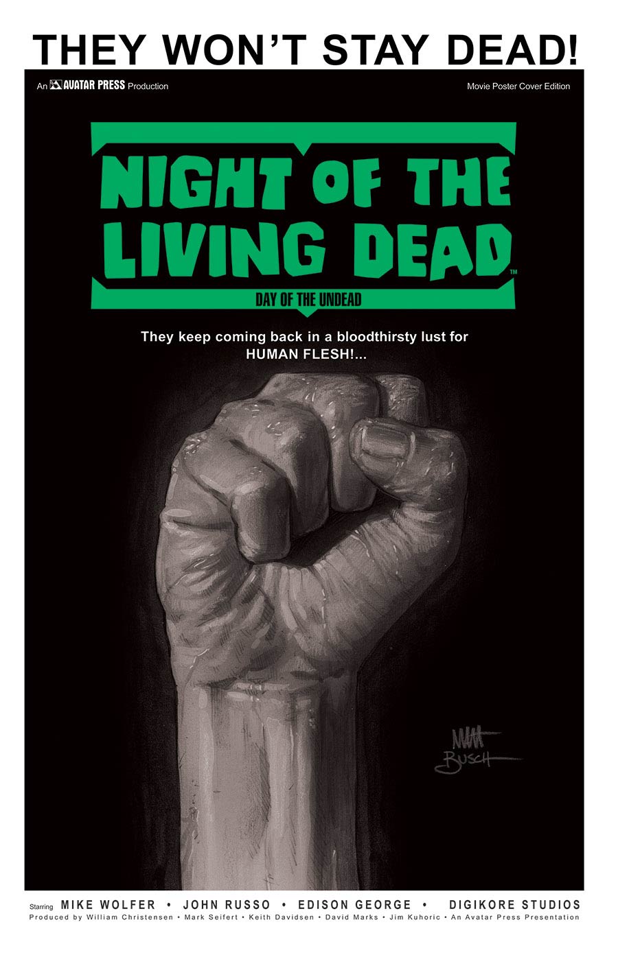 Night Of The Living Dead Day Of The Undead Movie Poster Edition (Sale Edition)