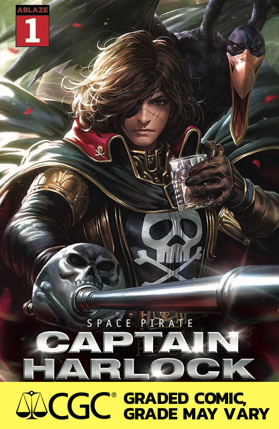 Space Pirate Captain Harlock #1 Cover O DF CGC Graded 9.6 Or Higher