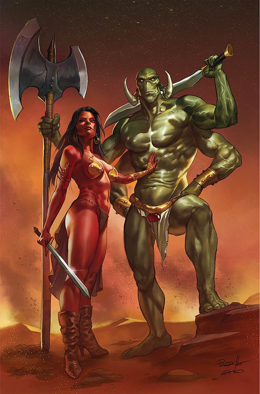 Dejah Thoris Versus John Carter Of Mars #3 Cover J Limited Edition Lucio Parrillo Virgin Cover