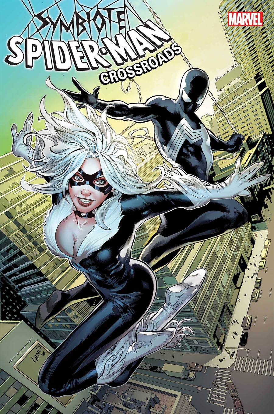 Symbiote Spider-Man Crossroads #2 Cover D DF Silver Signature Series Signed By Greg Land