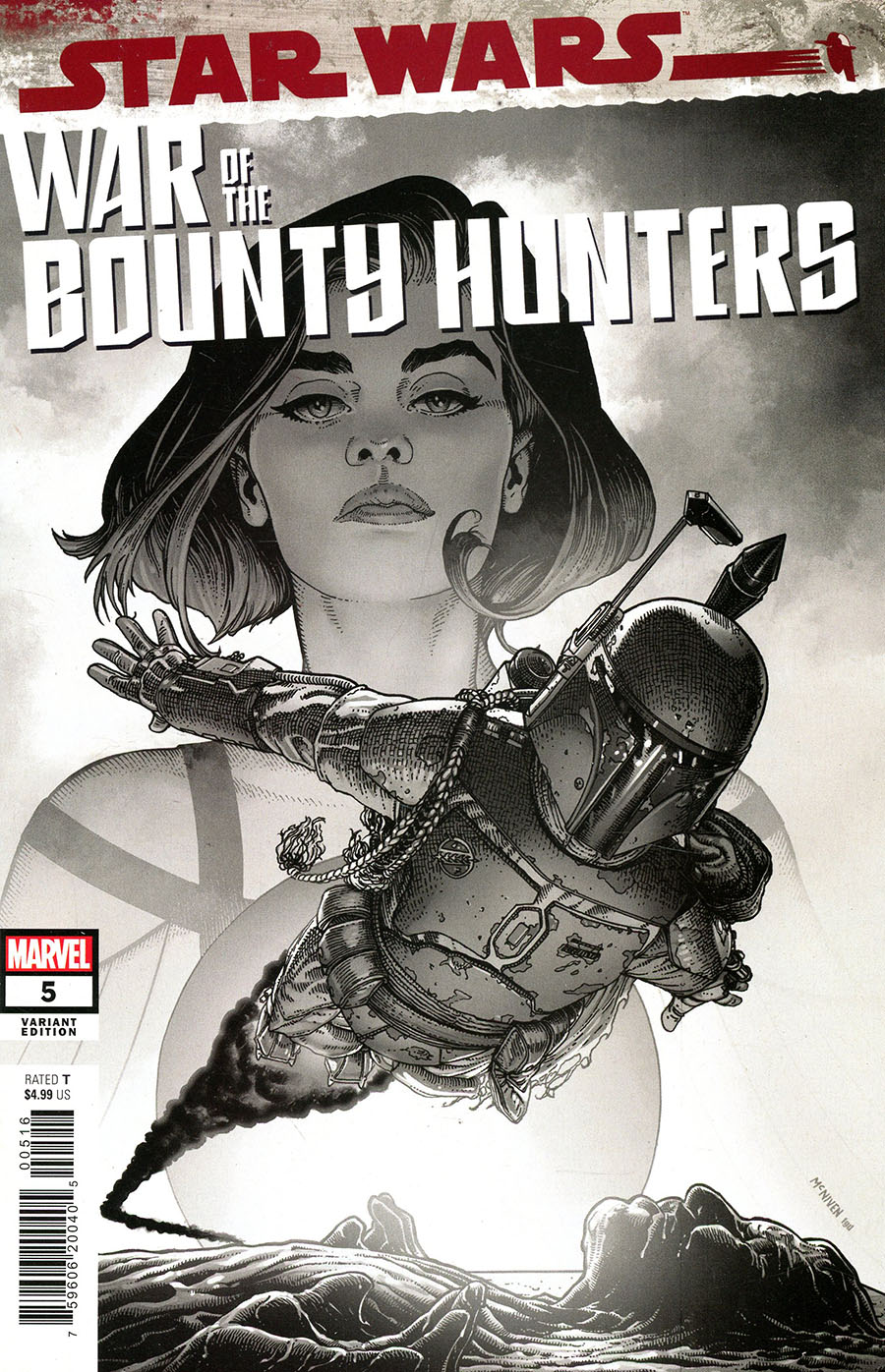 Star Wars War Of The Bounty Hunters #5 Cover C Variant Steve McNiven Carbonite Cover