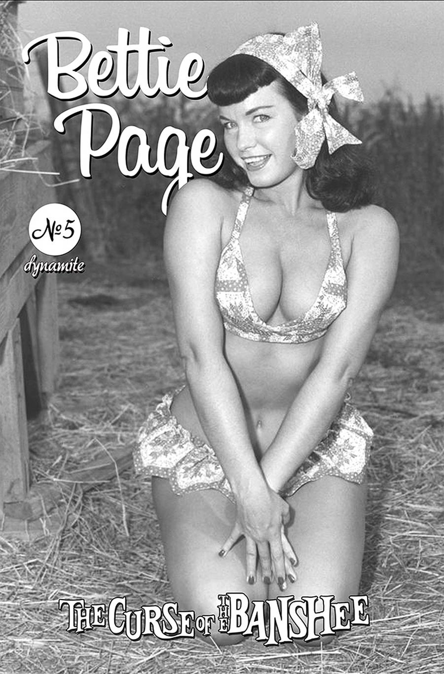 Bettie Page And The Curse Of The Banshee #5 Cover E Variant Bettie Page Vintage Pin-Up Cover