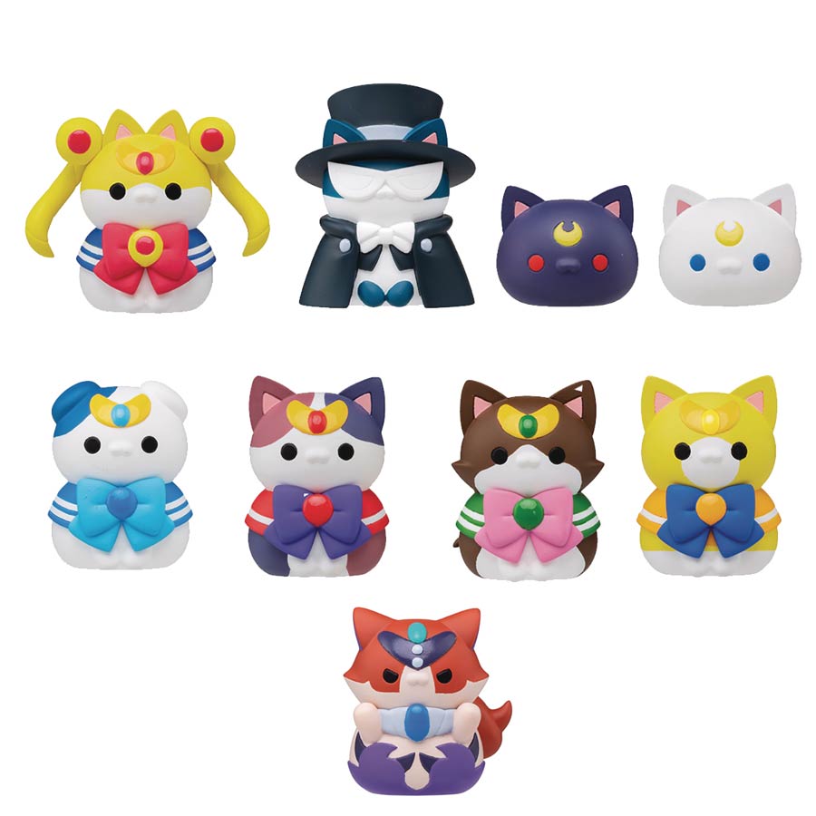 Sailor Moon Mega Cat Project Sailor Mewn Mini Figure 8-Piece Set With Gift