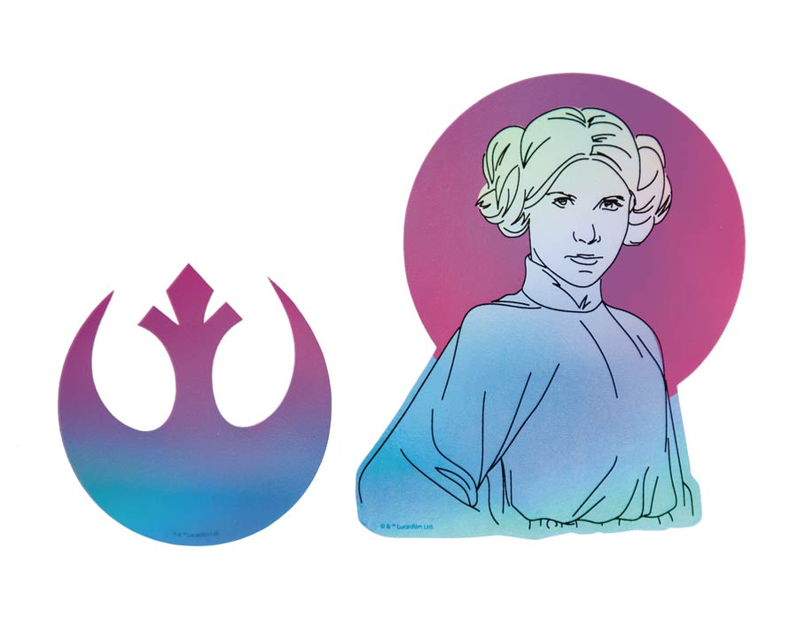 Star Wars Device Decal - Leia Organa Rebel Leader Holographic