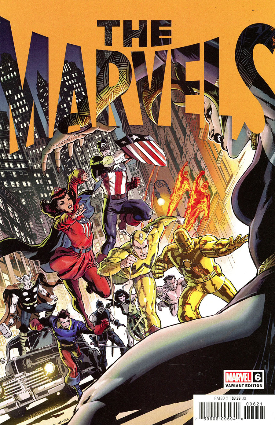 The Marvels #6 Cover B Incentive Dustin Weaver Variant Cover