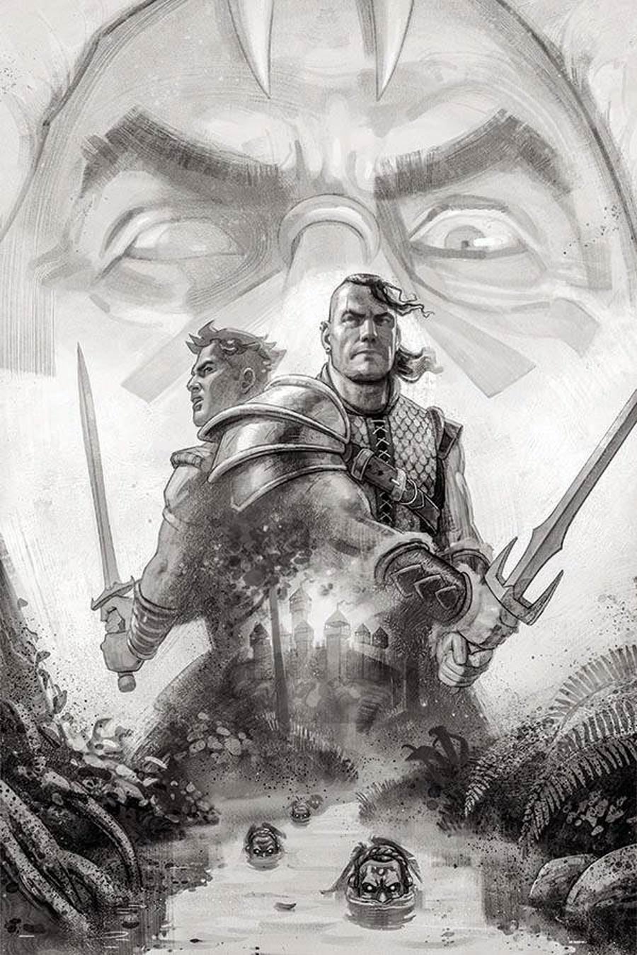 Cimmerian Beyond The Black River #1 Cover I Incentive Clara Tessier Black & White Cover