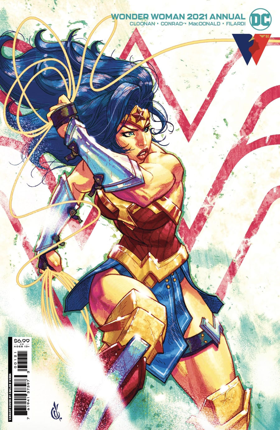 Wonder Woman Vol 5 2021 Annual #1 (One Shot) Cover B Variant Carlos DAnda Card Stock Cover