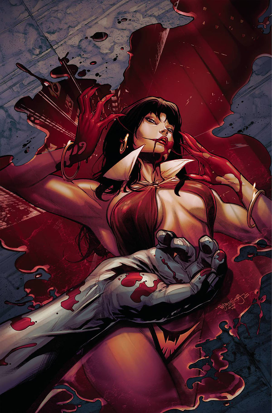 Vengeance Of Vampirella Vol 2 #24 Cover E Incentive Stephen Segovia Virgin Cover