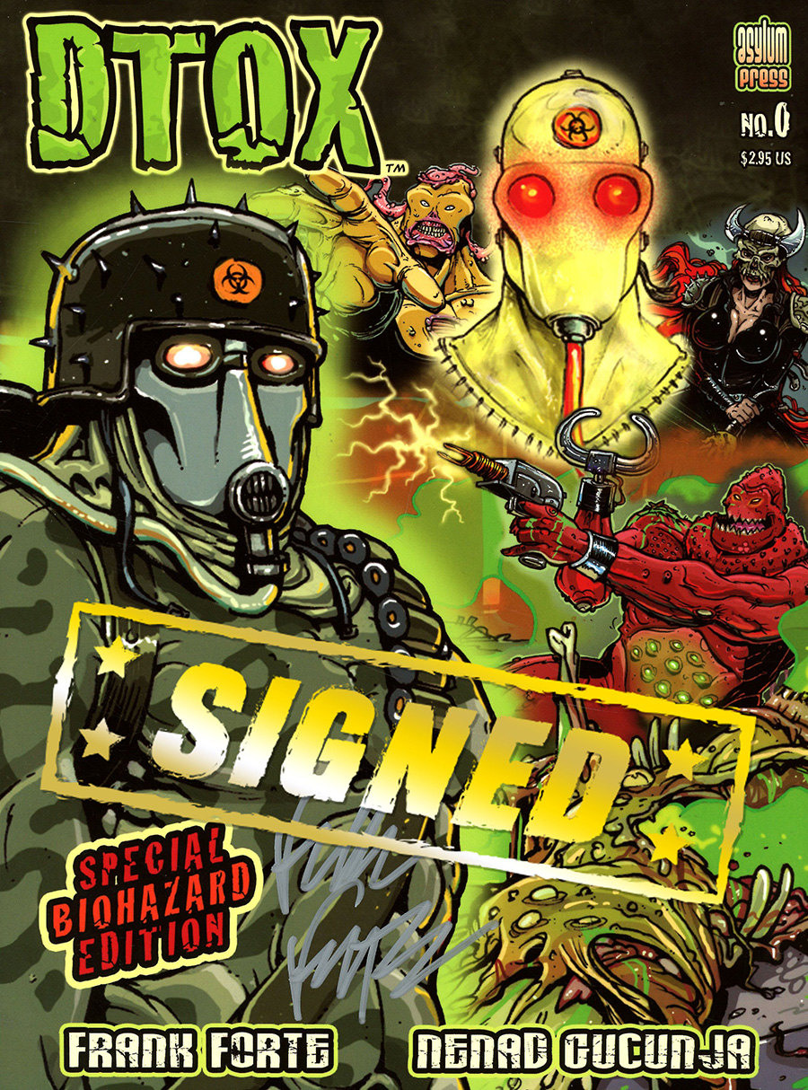 DTOX Special Biohazard Edition #0 Cover B Signed Edition