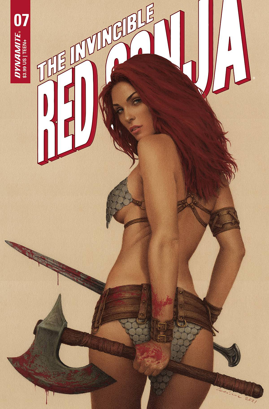 Invincible Red Sonja #7 Cover C Variant Celina Cover