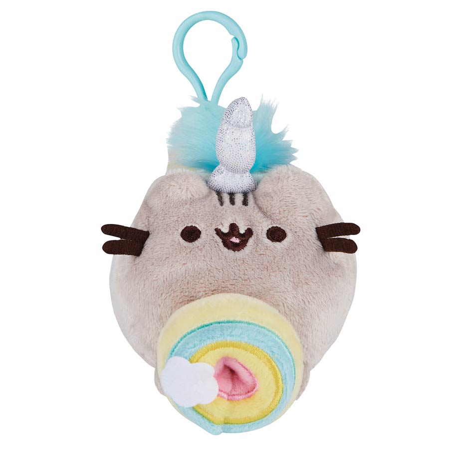 Gund Pusheenicorn Donut Log Backpack Clip 5-Inch Plush