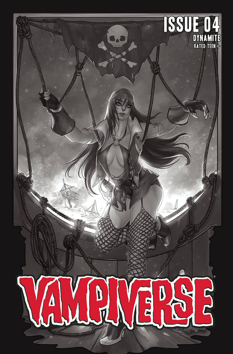 Vampiverse #4 Cover H Incentive Meghan Hetrick Black & White Cover