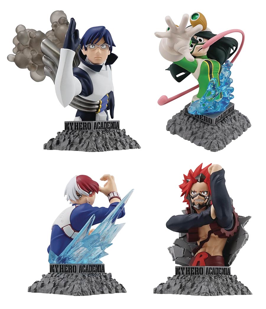 My Hero Academia Bust Up Heroes Series 2 Trading Figure Blind Mystery Box 8-Piece Display