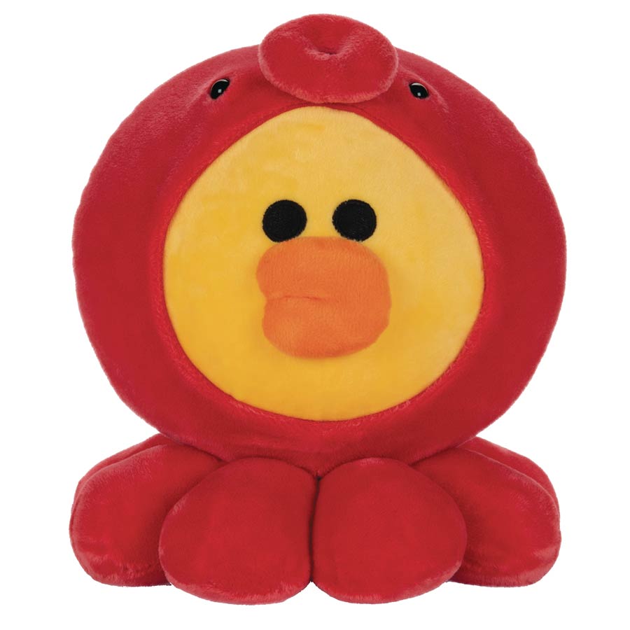 Gund Line Friends Sally Chick (Red Squid) 7-Inch Plush