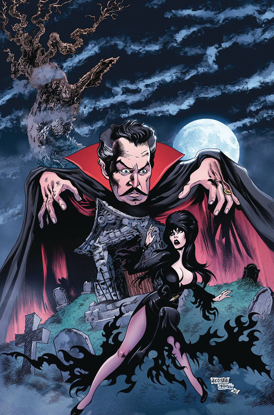 Elvira Meets Vincent Price #5 Cover H Limited Edition Dave Acosta Virgin Cover