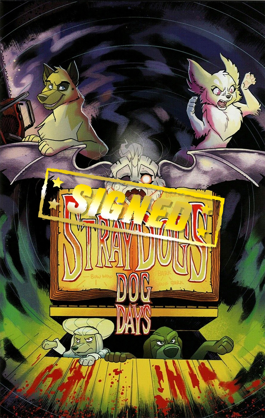 Stray Dogs Dog Days #1 Cover L DF Exclusive Tony Fleecs & Trish Forstner Virgin Variant Cover Signed By Tony Fleecs