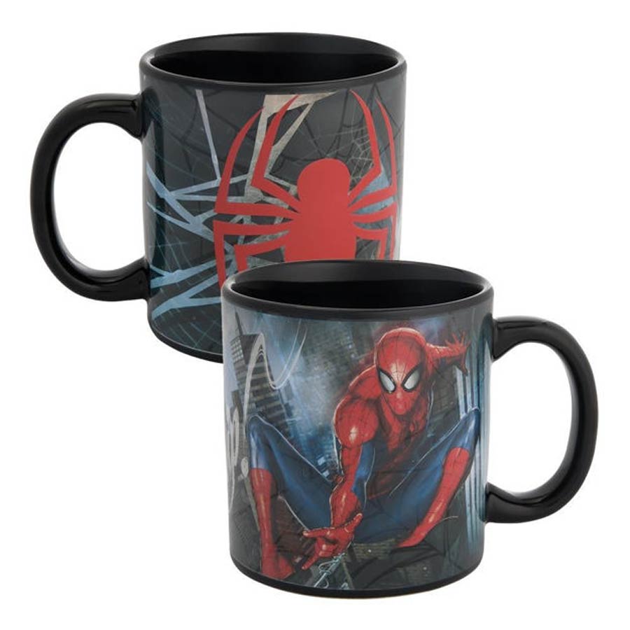 Marvel Spider-Man 20-Ounce Heat Reactive Ceramic Mug