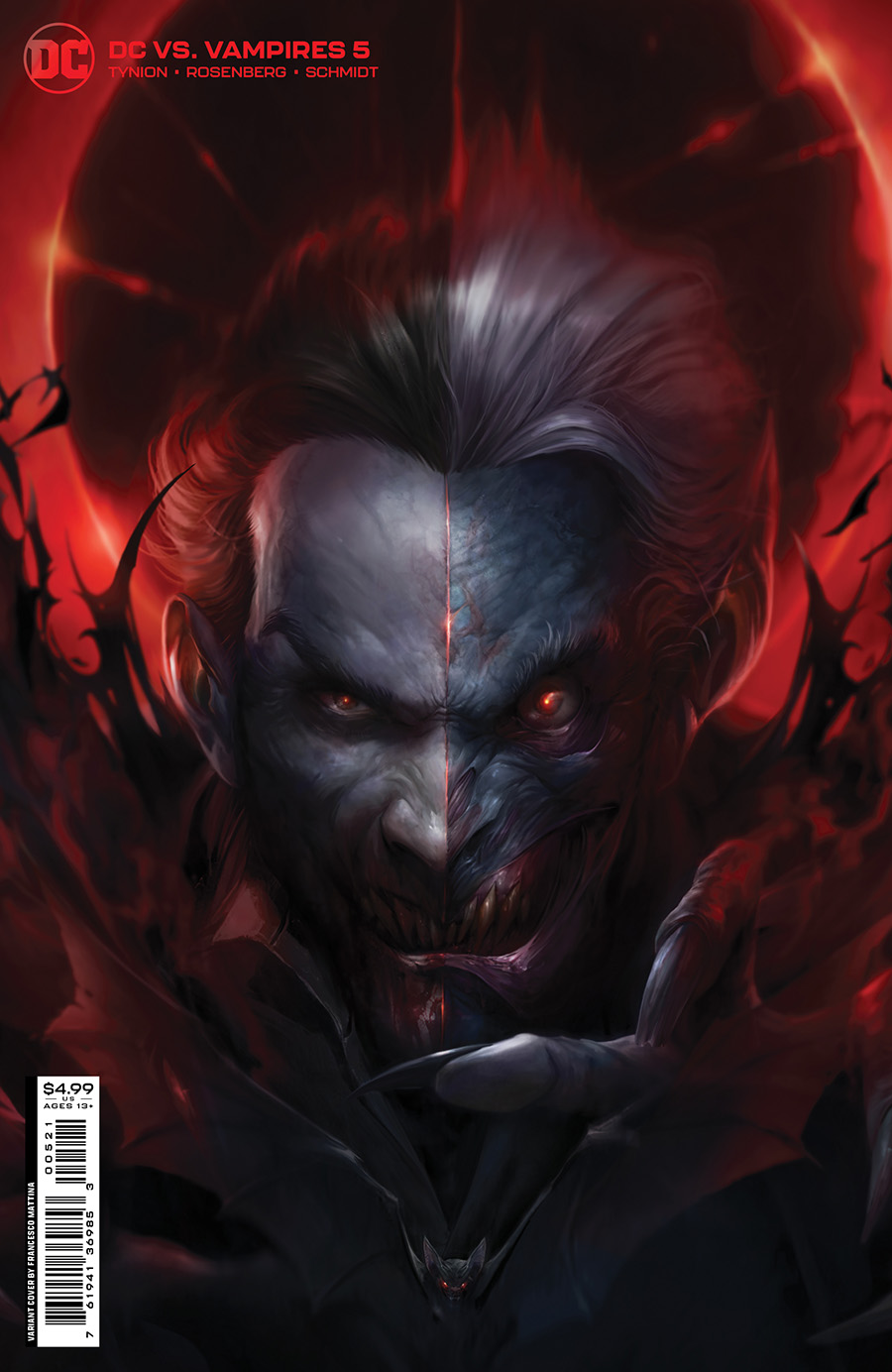 DC vs Vampires #5 Cover B Variant Francesco Mattina Card Stock Cover