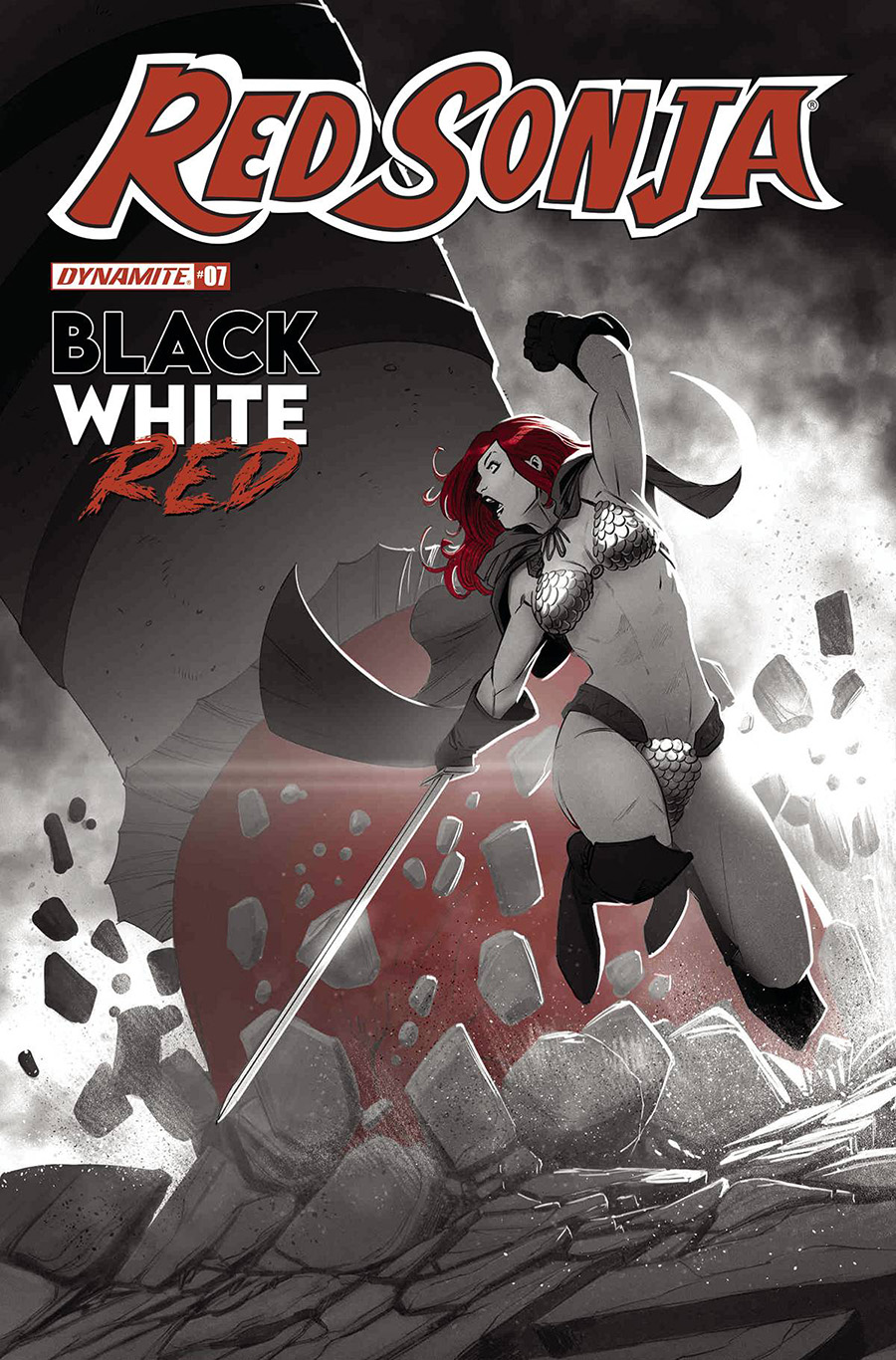 Red Sonja Black White Red #7 Cover C Variant Bob Q Cover