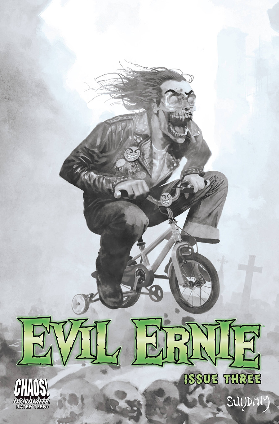 Evil Ernie Vol 5 #3 Cover D Incentive Arthur Suydam Black & White Cover